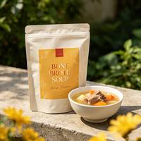 Sachet Doypack alimentaire personnalisé en aluminium imprimé, haute barrière, refermable, pour repas prêts à consommer