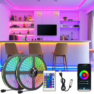 Tiras de Luces <span class=keywords><strong>LED</strong></span> de 5m, Compatibles con <span class=keywords><strong>Alexa</strong></span> y Google Assistant, Flexibles, Tipo Serpiente - Product Image 1