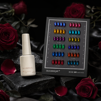 Suuseegel Factory Wholesale Gemini 12 Colors Jewel Tone Cat Eye Gel Polish Set 15ml Magnetic Nail Gel