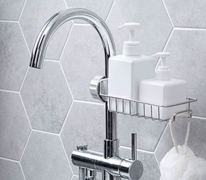 رفوف تخزين مطبخ قابلة للتعديل رف حمام فندقي رف حامل صنبور مطبخ رف - Product Image 5