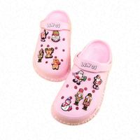 Grosir Natal Tahun Baru sepatu menyenangkan Charmsarms untuk anak-anak sepatu pesona kustom jimat bakiak aksesoris sepatu