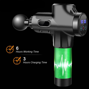 ปืนนวดกล้ามเนื้อแบบไร้สายชาร์จไฟได้30ระดับความเร็ว8นวดดีไซน์ใหม่ - Product Image 2