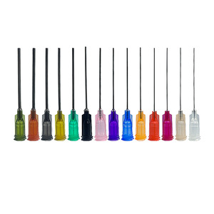 Aguja dispensadora industrial de 38 mm con boquilla roscada y base de plástico extendida para máquina dispensadora - Product Image 2