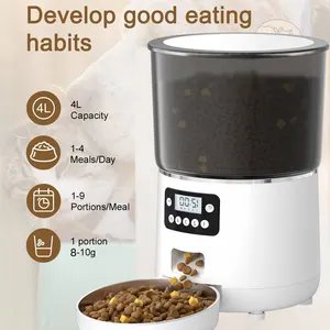 Alimentador automático inteligente para cães e gatos com controle remoto e wifi, alimentador inteligente para cães e gatos TIZE