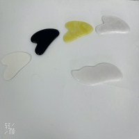 En Stock Naturel Jade Gua Sha Grattage Massage Jade Pierre Visage Mini Guasha Ensemble pour la Vente en Gros