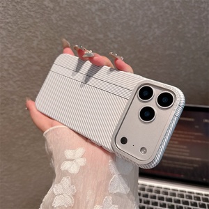 เคสโทรศัพท์มือถือเนื้อคาร์บอนไฟเบอร์ลายฝ้าสำหรับ iPhone 11 12 13 14 15 16 17 Pro เคสมือถือ17Air กันตกดีไซน์ใหม่ - Product Image 6