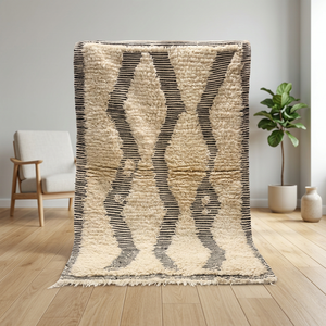 Alfombra Beni Ourian de Lana Hecha a Mano, Reversible y Ecológica - Product Image 2