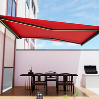 Pare-soleil rétractable en aluminium 3x3, boîte complète, directement de l'usine, imperméable, extérieur, électrique, pliable