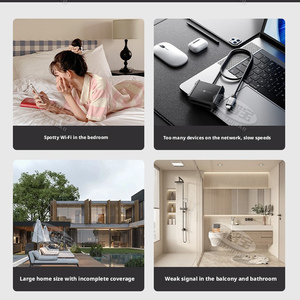 Amplificateur de signal <span class=keywords><strong>WiFi</strong></span>, répéteur, six antennes, réseau sans fil étendu, 300 Mbps, 1200 Mbps, utilisation domestique, portée de 14 m, amplificateur <span class=keywords><strong>WiFi</strong></span> - Product Image 4