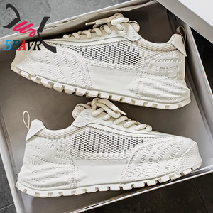 Zapatillas Deportivas de Malla para Hombre, con Suela Gruesa para Aumentar la Altura, Antideslizantes, Resistentes al Desgaste, Cómodas y con Suela Blanda, para Primavera - Product Image 4