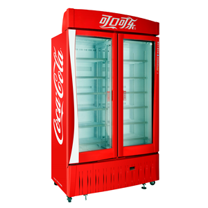 Réfrigérateur commercial à double porte pour boissons avec refroidissement par air, design fin, construction en acier - Product Image 6