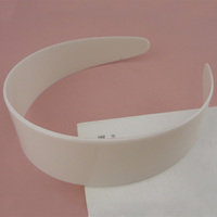 Serre-têtes en plastique blancs larges de 3,8 cm (1,5 pouce) pour accessoires capillaires DIY pour femmes, bases de serre-têtes simples