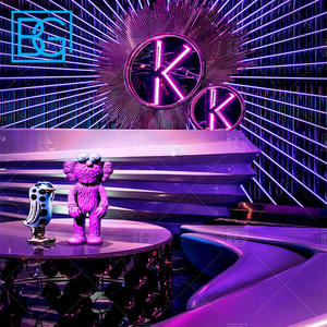 Espositore in cristallo bordo soffitto Interior Design luci Laser Night Club mobili bancone <span class=keywords><strong>Bar</strong></span> decorazione per Night Club - Product Image 6