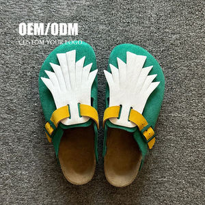 कई रंग विकल्प कस्टम सैंडल लेडी स्लाइड पुरुष बीच कॉर्क महिला चप्पल बकल पट्टियों के साथ - Product Image 5