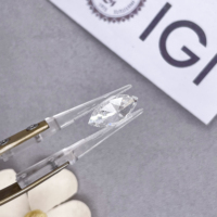 IGI Sertifikalı Laboratuvar Elması Markiz Kesim 1CT 2CT 3CT D VVS2 Gevşek HPHT CVD Elmas Laboratuvarda Yetiştirilmiş Elmas