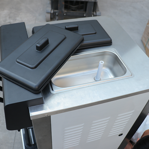 Machine à crème glacée commerciale HELAXEN BQL-2200, 20-28L/H, 3 saveurs, glace molle, acier inoxydable, 2800W, pour café et bubble tea - Product Image 2