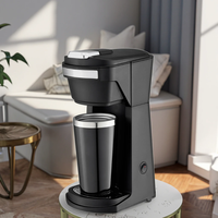 Machine à café professionnelle pour le bureau, la maison et les voyages, à capsules individuelles K-cup, pour café en dosettes et café moulu