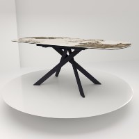 Ensemble table et chaises de salle à manger en céramique Pandora pour petits espaces, 4-6 places, mobilier de salle à manger standard pour la maison britannique