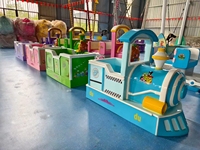 Mini Train électrique Attractions de fête foraine d'intérieur pour enfants Carnaval Ride Equipment Metal Mini Track for Shopping Adventure Parks