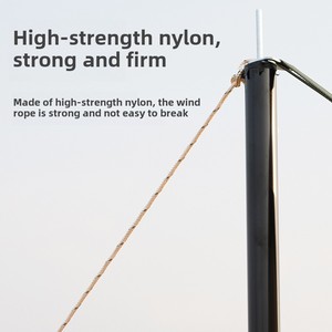 เชือกพาราคอร์ดไนลอนสะท้อนแสง<span class=keywords><strong>4</strong></span>มม. ปรับได้กลางแจ้งเชือกพาราคอร์ดเรืองแสงเต็นท์เต็นท์กันลม - Product Image 2