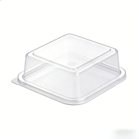 Emballages personnalisés, sûrs, jetables, recyclables, boîtes en plastique transparentes pour biscuits, gâteaux, pain, salades, tiramisu, avec couvercles