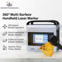 Machine de marquage laser à fibre portative 5000 mm/s, codeur laser portable pour l'impression de codes-barres et QR sur métal et plastique