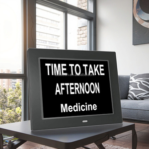 Bán Chạy Nhất 8-Inch Màn Hình <span class=keywords><strong>LCD</strong></span> Kỹ Thuật Số Đồng Hồ Báo Thức Tự Động Mờ Có Thể Điều Chỉnh Độ Sáng 12 Báo Động Ngày Hiển Thị Ánh Sáng Ban Ngày - Product Image 5