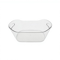 Seau à glace en acrylique blanc de 12 L, durable et personnalisable, pour fêtes, vente en gros