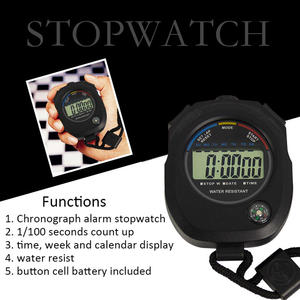 EMAF profesyonel çok fonksiyonlu spor dijital pusula spor kronograf zamanlayıcı zaman gün hafta 0.01 doğruluk su geçirmez kronometre - Product Image 2