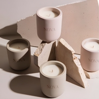 Bougie parfumée artisanale NOVA, sur mesure, promotionnelle, premium, aromathérapie, pour la maison, longue durée, 100% bio.