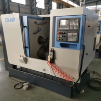 Torno CNC de Cama Inclinada de Alta Precisión CK46P con Control GSK, Torreta Hidráulica de Servicio Pesado de 8 Posiciones