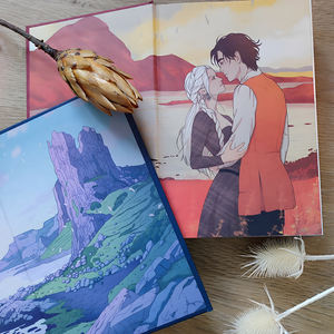 Livre d'histoire en carton avec peinture au spray de luxe, couverture rigide A5, papier fantaisie, design gaufré, reliure cousue - Product Image 5