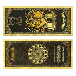 การ์ดสะสมอนิเมะเซนต์เซย่าปี 2026 ขายส่งจากญี่ปุ่น  รูปปั้นพลาสติกเคลือบทอง  ของขวัญปีใหม่สำหรับเด็ก - Product Image 4