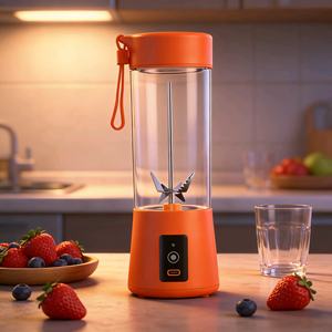 400ml Portable Quiet <b>Mini</b> Blender, 6 304 Stainless Steel Blades for Fresh Homemade Smoothies - Product Image 1