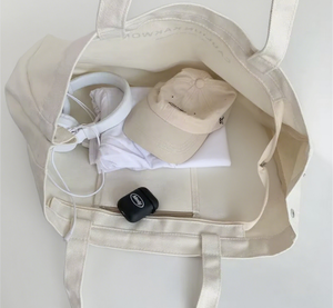 Sac fourre-tout en coton moyen personnalisable, sac long pour étudiants, formation, tutorat, shopping, sac en toile vierge, logo pour fabricant, en stock - Product Image 3