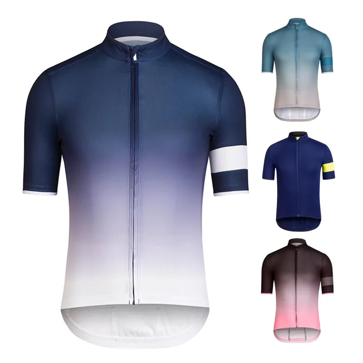 Customized Quick Dry Seamless Vented Team Mountain Bike Top Wear Racing Cycling Jerseys