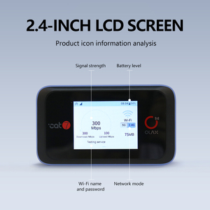 Bộ định tuyến <span class=keywords><strong>Wifi</strong></span> di động bỏ túi LTE 4G Global Version OLAX MT60 băng tần kép 2.4G & 5.8G Cat7 với 2 ăng-ten Esim - Product Image 5