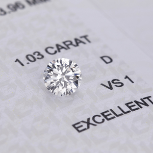 Messi Gems IGI E D VS1 <span class=keywords><strong>1</strong></span> <span class=keywords><strong>Carat</strong></span> Hpht <span class=keywords><strong>Diamant</strong></span> synthétique poli cultivé en laboratoire - Product Image 3
