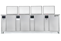 Laveuse à ultrasons industrielle 88L à quatre bacs grande capacité pour le nettoyage de lentilles optiques, bijoux et pièces électroniques