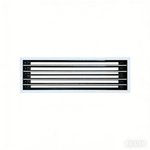 Fabrikgefertigte Aluminium-Legierung Linearstreifen-Lüfter Verstellbare Wand-Einbaulüftungen Geeignet für HVAC-Systeme - Product Image 1