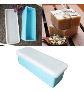 Molde Grande de Silicona para Hacer Jabón con Tapa, Molde Rectangular de Resina Epoxi de 1300 ml, Moldes para Hornear Pasteles - Product Image 6