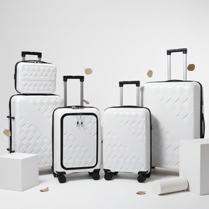 Ensemble de valises à roulettes rigides en PP, légères, pour bagages de cabine, tailles 20/24/28 pouces, style moderne, pour affaires, vente en gros usine - Product Image 1