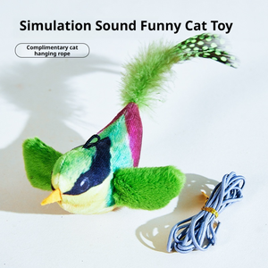 Giocattolo di bacchetta di gatto in peluche che brucia l'energia del gioco di auto-gioco realistico per gattini adulti sollievo dalla noia Indoor - Product Image 2