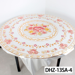 Mantel de PVC con Diseño Vintage, 150 cm, Redondo, Estampado Botánico, Impermeable, para Cafetería - Product Image 5