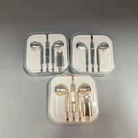 Auricolari Cablati Type-C 3.5mm Dorati, Cuffie Cromate Lucide Interamente in Metallo, Plug and Play