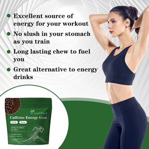 Goma de mascar energética con cafeína, la más vendida, con proteínas que mejoran la cognición y son una excelente alternativa a las bebidas energéticas, suplemento dietético. - Product Image 3