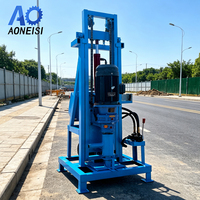 Machine de forage de puits d'eau électrique 180M, conception légère avec treuil de levage pour projets d'approvisionnement en eau