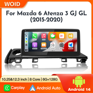 Radio con Pantalla Carplay Android 14 y GPS para Mazda 6 Atenza 3 GJ GL 2015 - 2020, Reproductor Multimedia con Navegación Automática, 4G, DSP y Bluetooth - Product Image 2