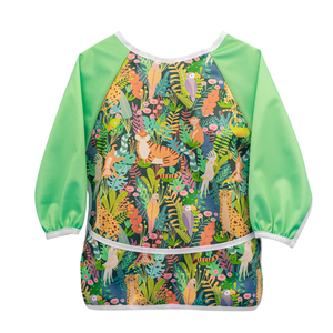Gros Enfants Burp tissu Alimentation Bavoir avec Poche à Manches Longues Imperméable à l'eau Bavoirs Bébé - Product Image 3