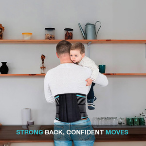 Cinturón <span class=keywords><strong>de</strong></span> Soporte Lumbar Transpirable Directo <span class=keywords><strong>de</strong></span> Fábrica, Faja Ajustable para la Espalda para <span class=keywords><strong>Hernia</strong></span> Discal, Ciática y Levantamiento <span class=keywords><strong>de</strong></span> Pesas - Product Image 3